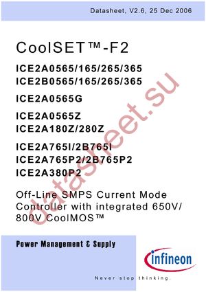 ICE2A765P datasheet  